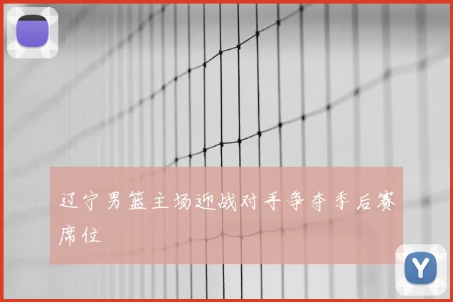 辽宁男篮主场迎战对手争夺季后赛席位