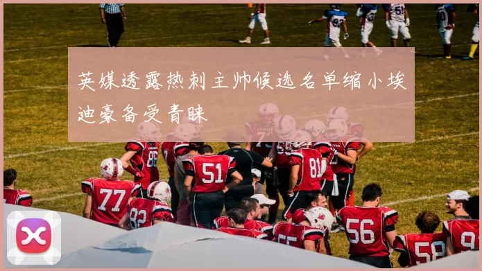 英媒透露热刺主帅候选名单缩小埃迪豪备受青睐